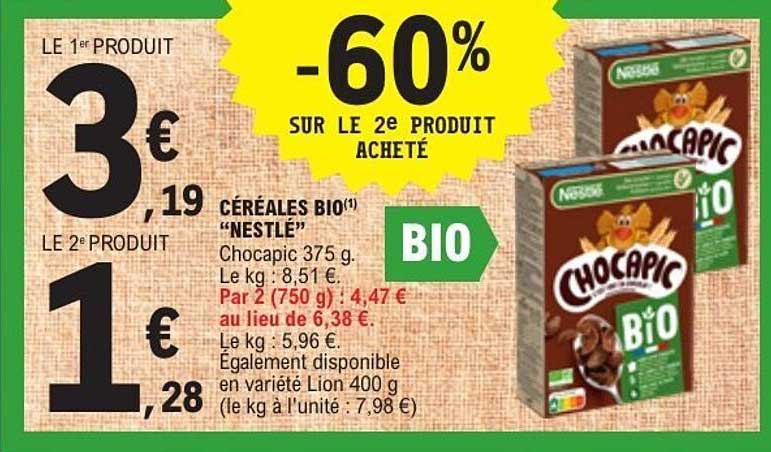CÉRÉALES BIO(1) "NESTLÉ"