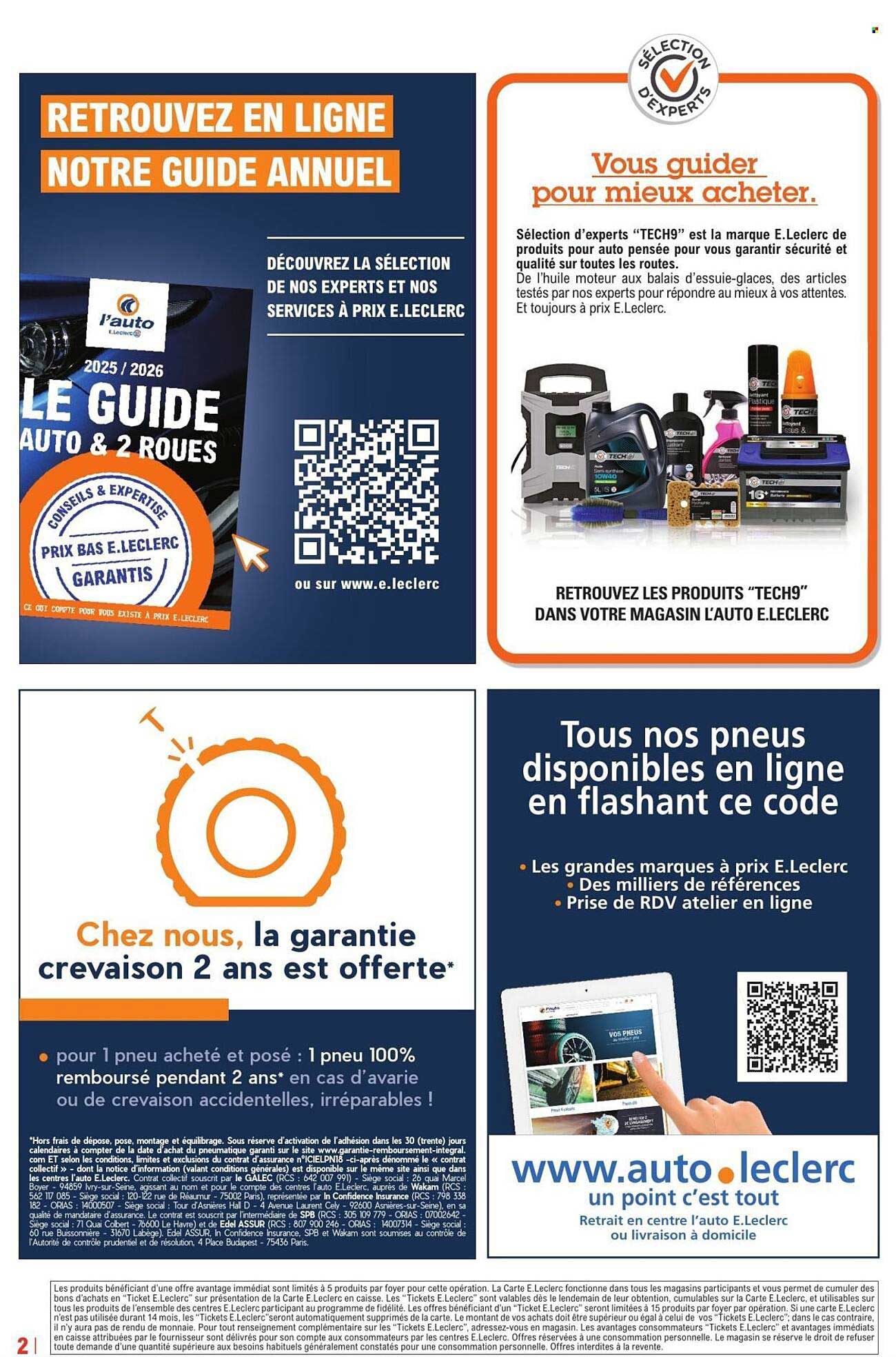 Chez nous, la garantie crevaison 2 ans est offerte*