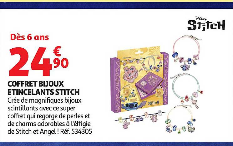 COFFRET BIJOUX ETINCELANTS STITCH