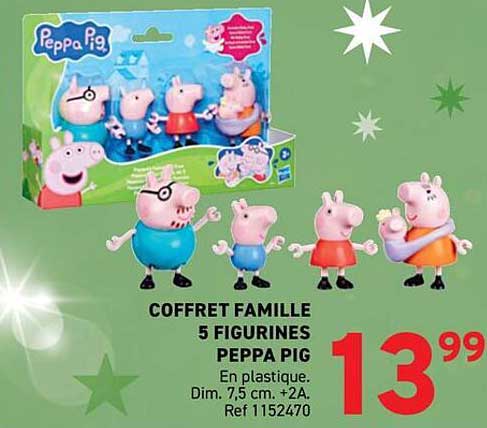 COFFRET FAMILLE 5 FIGURINES PEPPA PIG