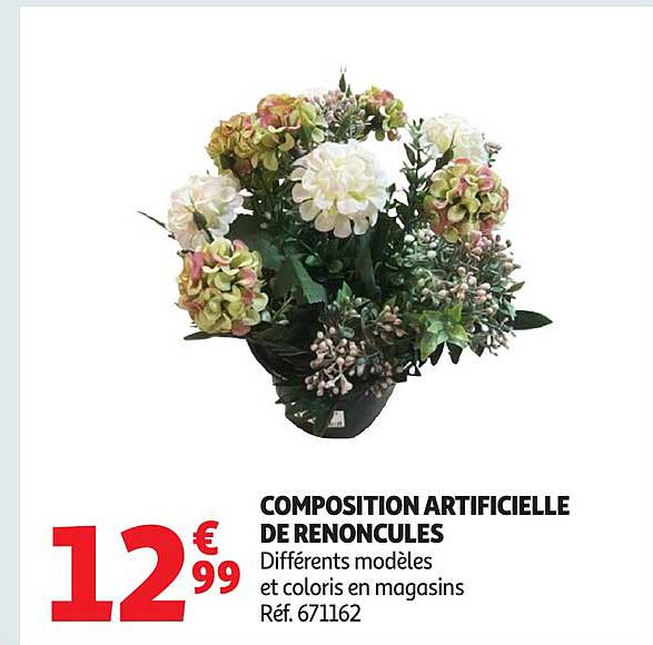 COMPOSITION ARTIFICIELLE DE RENONCULES