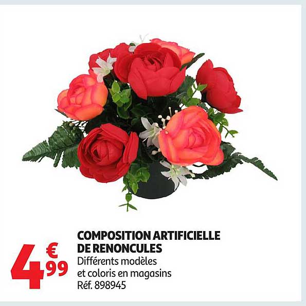 COMPOSITION ARTIFICIELLE DE RENONCULES