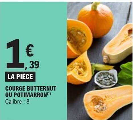 COURGE BUTTERNUT OU POTIMARRON