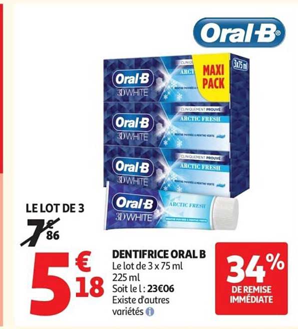 DENTIFRICE ORAL B