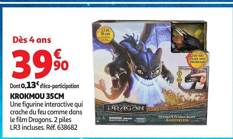Dès 4 ans KROKMOU 35CM