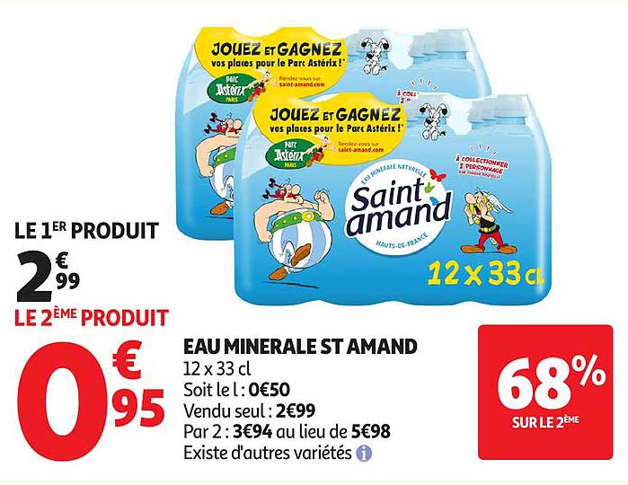 EAU MINERALE ST AMAND