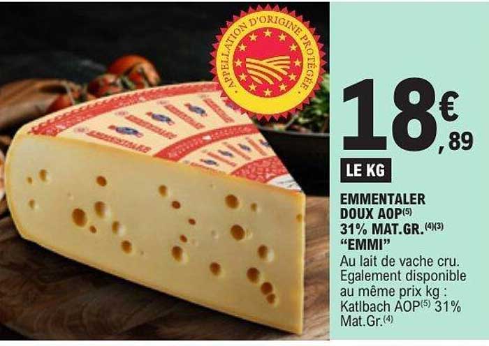 Emmental doux AOP 31% Mat.Gr. "Emmi"