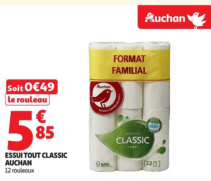 ESSUI TOUT CLASSIC AUCHAN