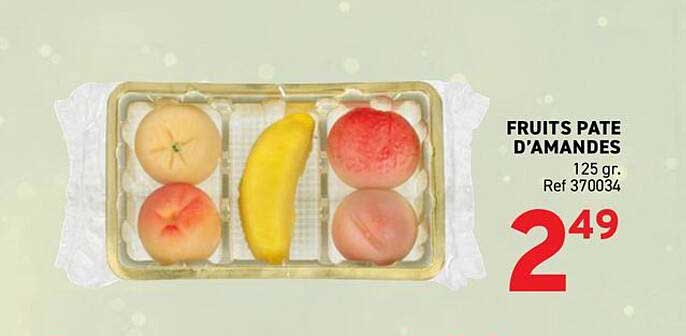 FRUITS PATE D'AMANDES
