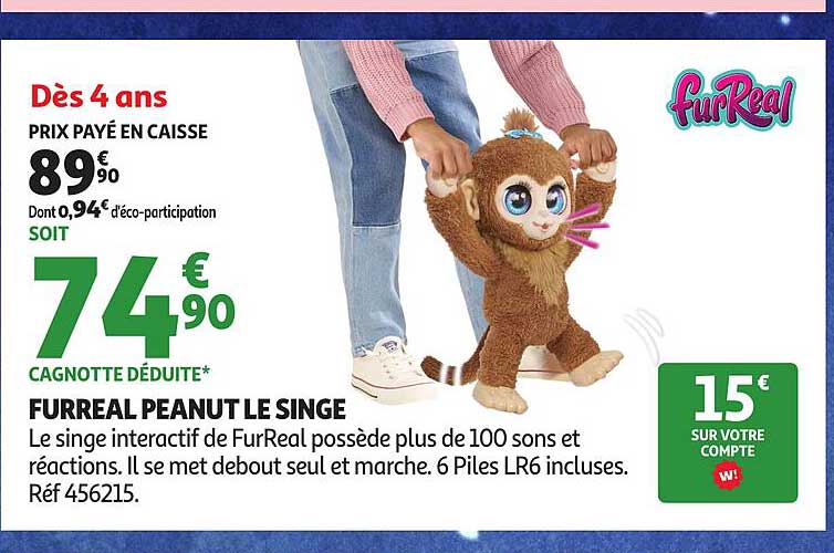 FURREAL PEANUT LE SINGE