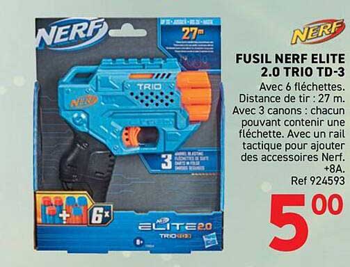 FUSIL NERF ELITE 2.0 TRIO TD-3