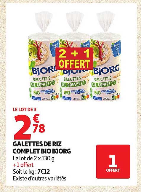 GALETTES DE RIZ COMPLET BIO BJORG