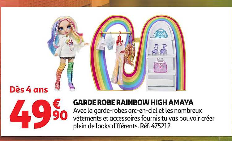 GARDE ROBE RAINBOW HIGH AMAYA