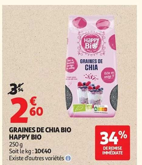 GRAINES DE CHIA BIO HAPPY BIO