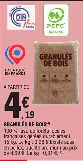 GRANULÉS DE BOIS