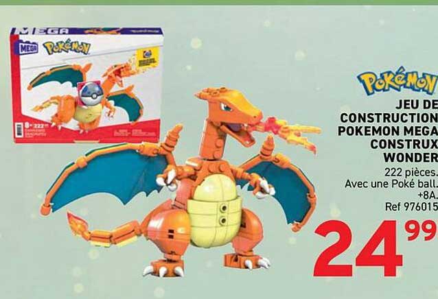 JEU DE CONSTRUCTION POKEMON MEGA CONSTRUX WONDER