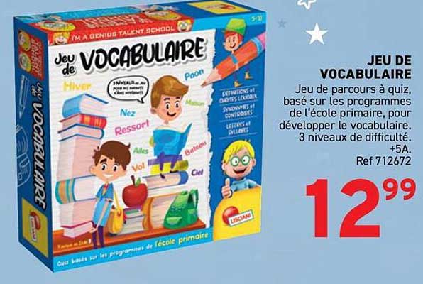 JEU DE VOCABULAIRE