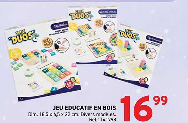 JEU EDUCATIF EN BOIS