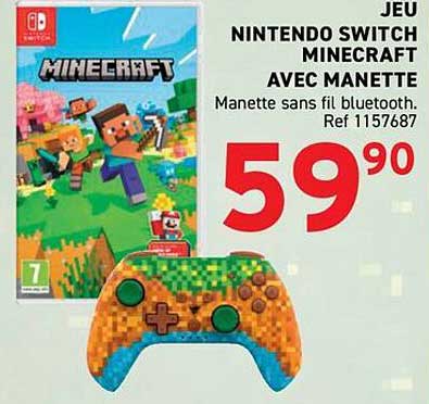 JEU NINTENDO SWITCH MINECRAFT AVEC MANETTE