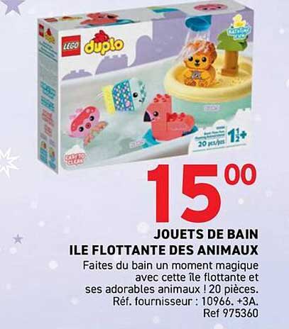 JEUX DE BAIN ILE FLOTTANTE DES ANIMAUX