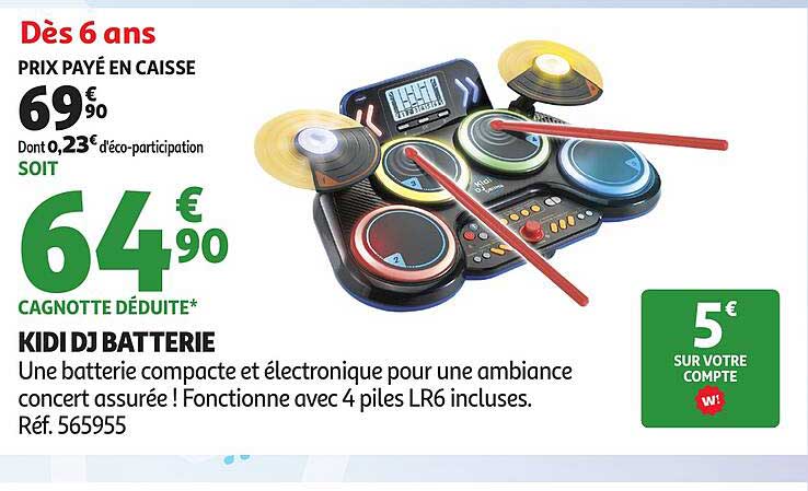 KIDI DJ BATTERIE