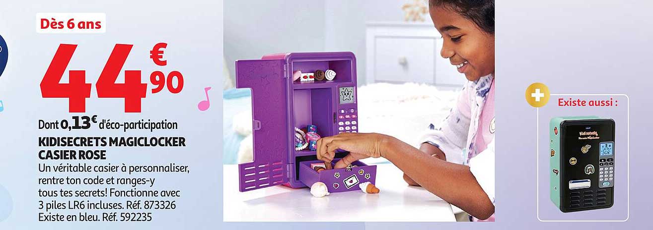 KIDISECRETS MAGICLOCKER CASIER ROSE