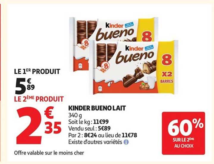 KINDER BUENO LAIT