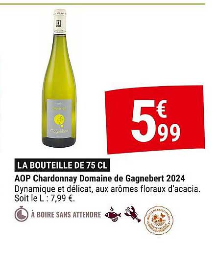 LA BOUTEILLE DE 75 CL