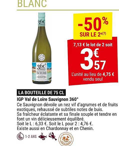 LA BOUTEILLE DE 75 CL