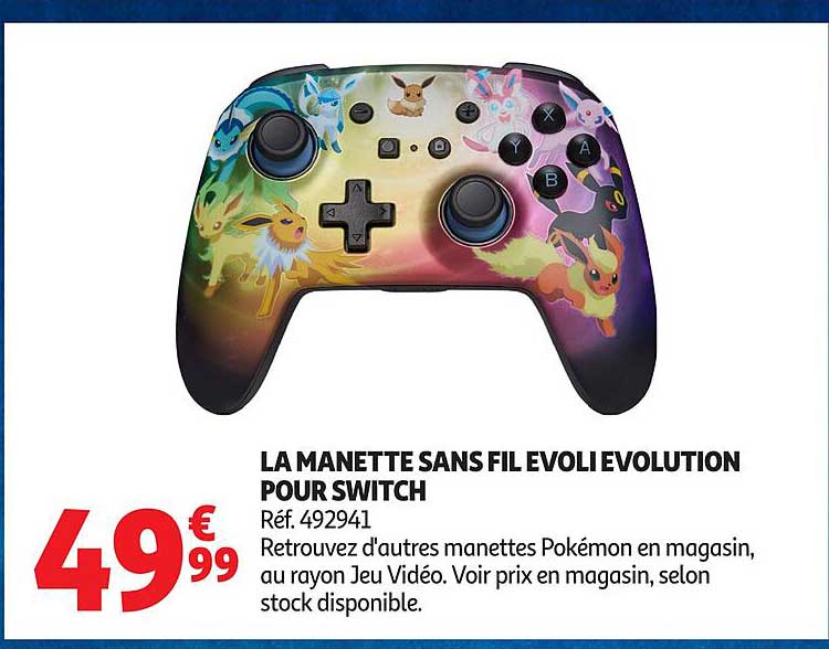 LA MANETTE SANS FIL EVOLI EVOLUTION POUR SWITCH