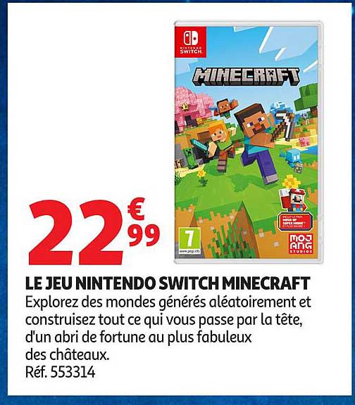 LE JEU NINTENDO SWITCH MINECRAFT
