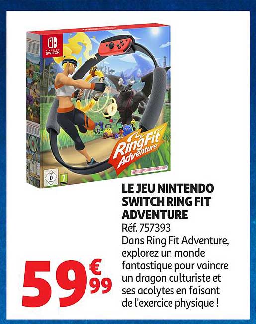 LE JEU NINTENDO SWITCH RING FIT ADVENTURE