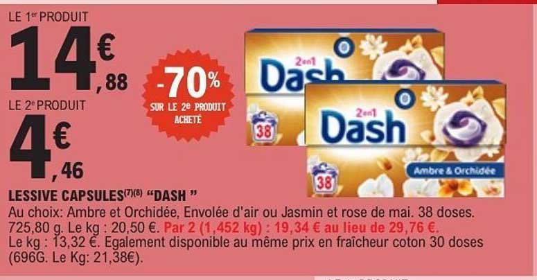 LESSIVE CAPSULES "DASH "