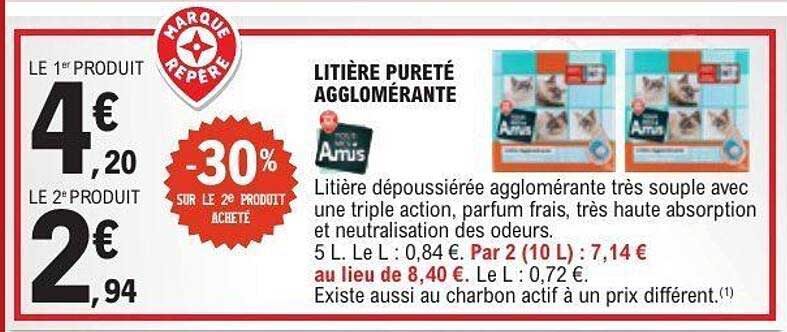 Litière Pureté Agglomérante