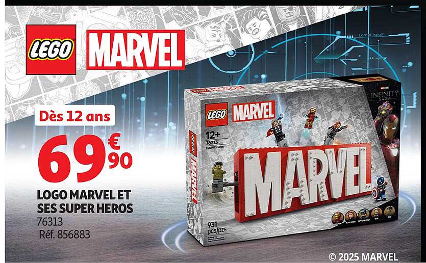 LOGO MARVEL ET SES SUPER HEROS