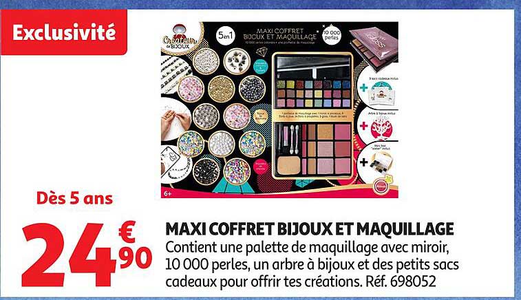 MAXI COFFRET BIJOUX ET MAQUILLAGE