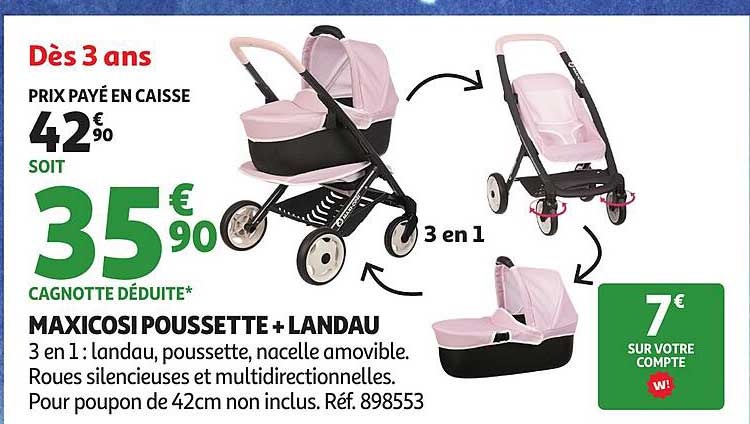 MAXICOSI POUSSETTE + LANDAU