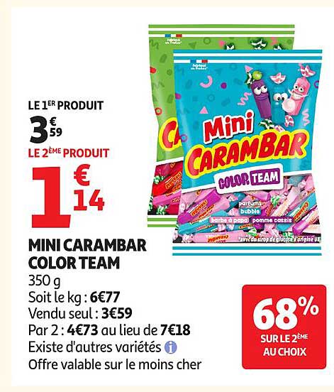 MINI CARAMBAR COLOR TEAM