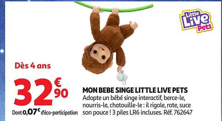 MON BEBE SINGE LITTLE LIVE PETS