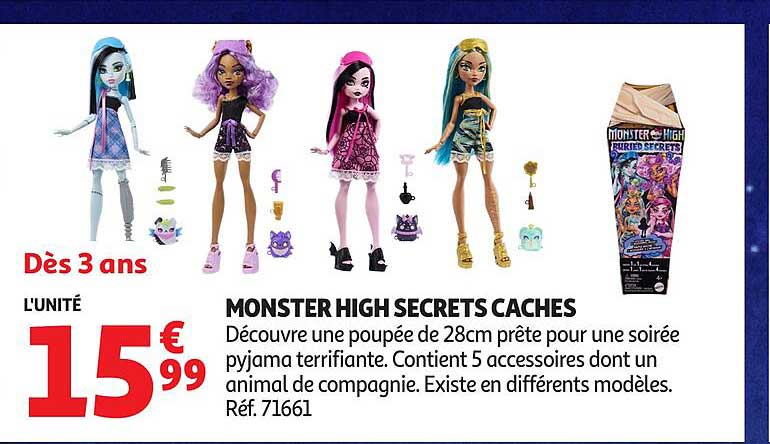 MONSTER HIGH SECRETS CACHES