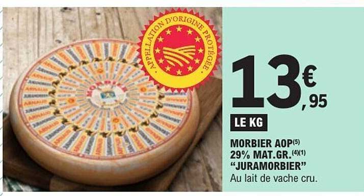 MORBIER AOP - 13€95 le kg