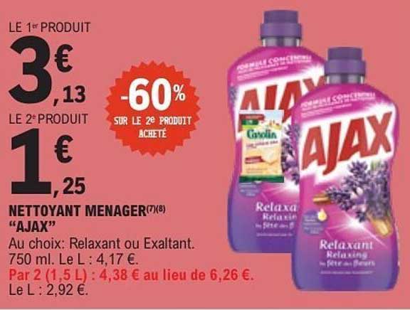 NETTOYANT MENAGER(7/8) “AJAX”