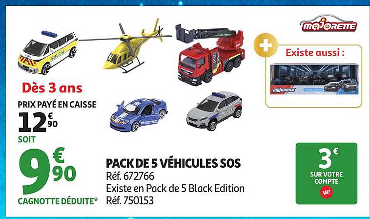 PACK DE 5 VÉHICULES SOS