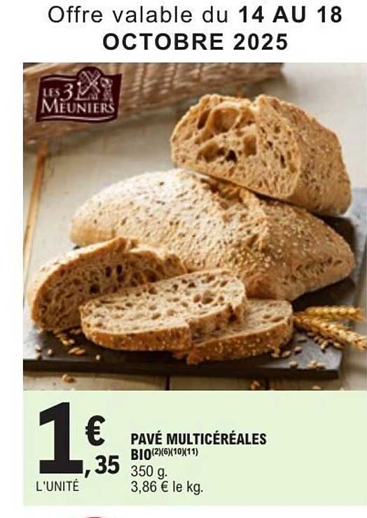 PAVÉ MULTICÉRÉALES BIO