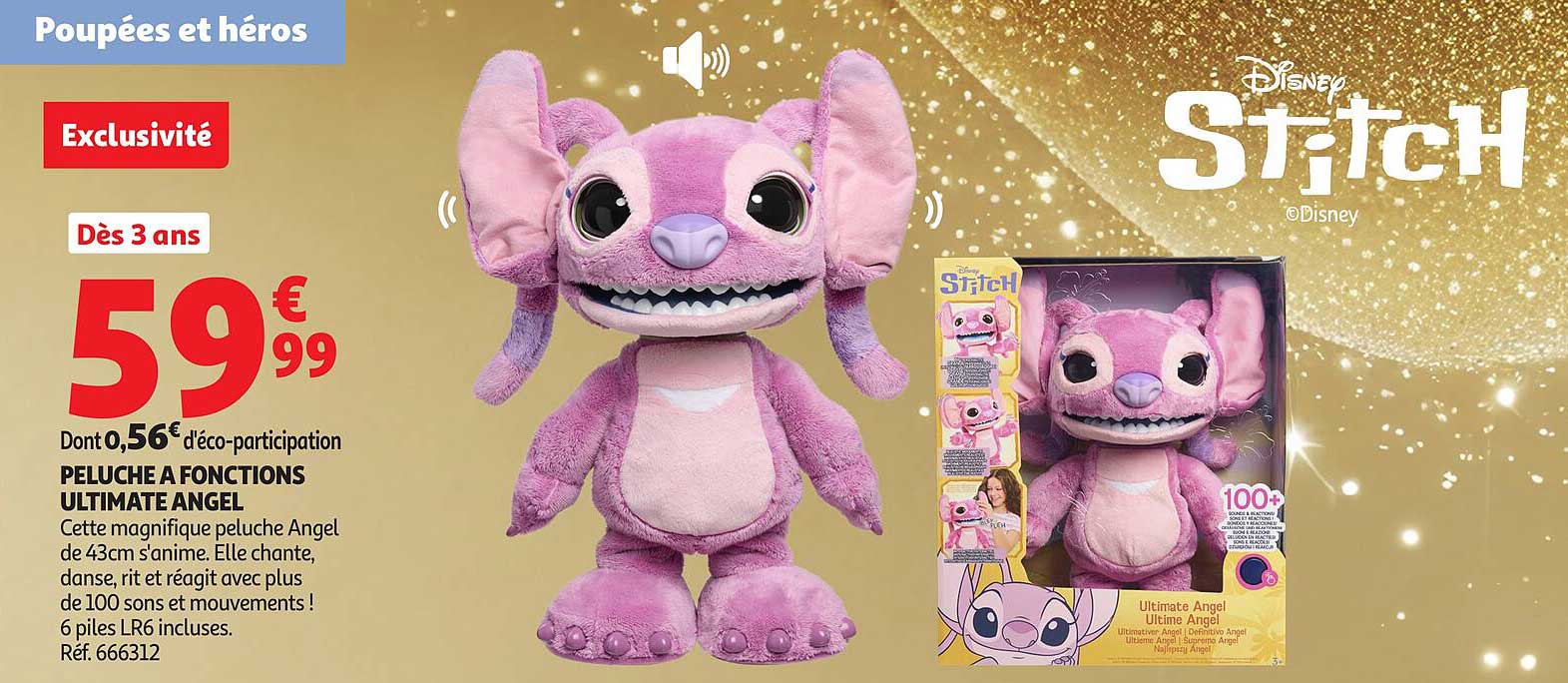 PELUCHE A FONCTIONS ULTIMATE ANGEL
