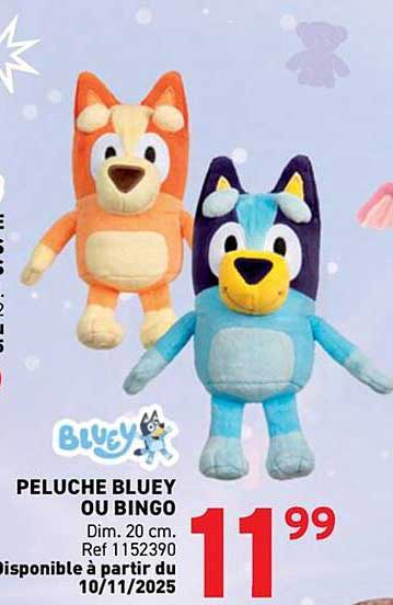 PELUCHE BLUEY OU BINGO