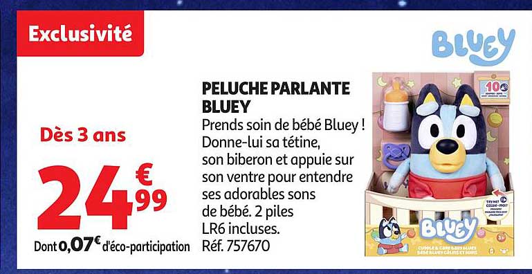 PELUCHE PARLANTE BLUEY