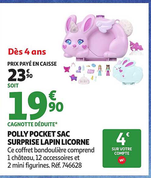 POLLY POCKET SAC SURPRISE LAPIN LICORNE