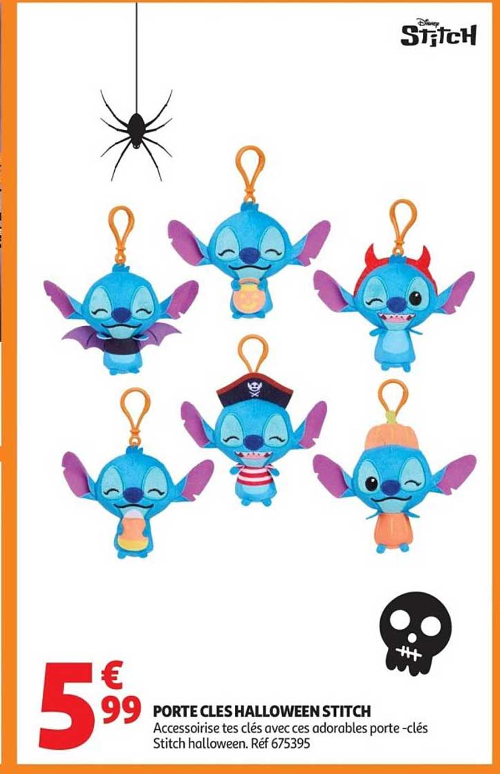 PORTE CLES HALLOWEEN STITCH