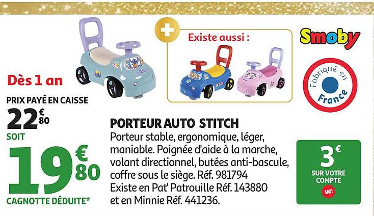 PORTEUR AUTO STITCH